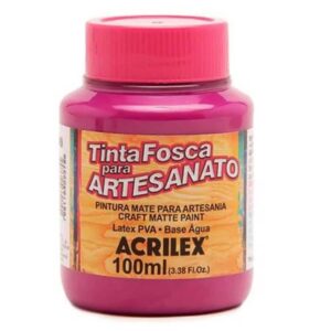 Tinta Fosca p/ Artesanato Magenta 100ml – Acrilex