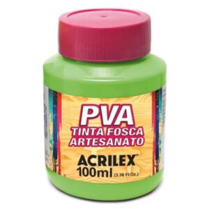 Tinta Fosca p/ Artesanato Verde Folha 100ml – Acrilex