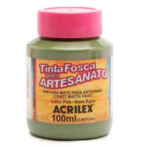 Tinta Fosca p/ Artesanato Verde Oliva 100ml – Acrilex