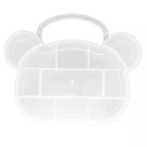 CAIXA PORTA ACESSORIOS URSO TRANSPARENTE