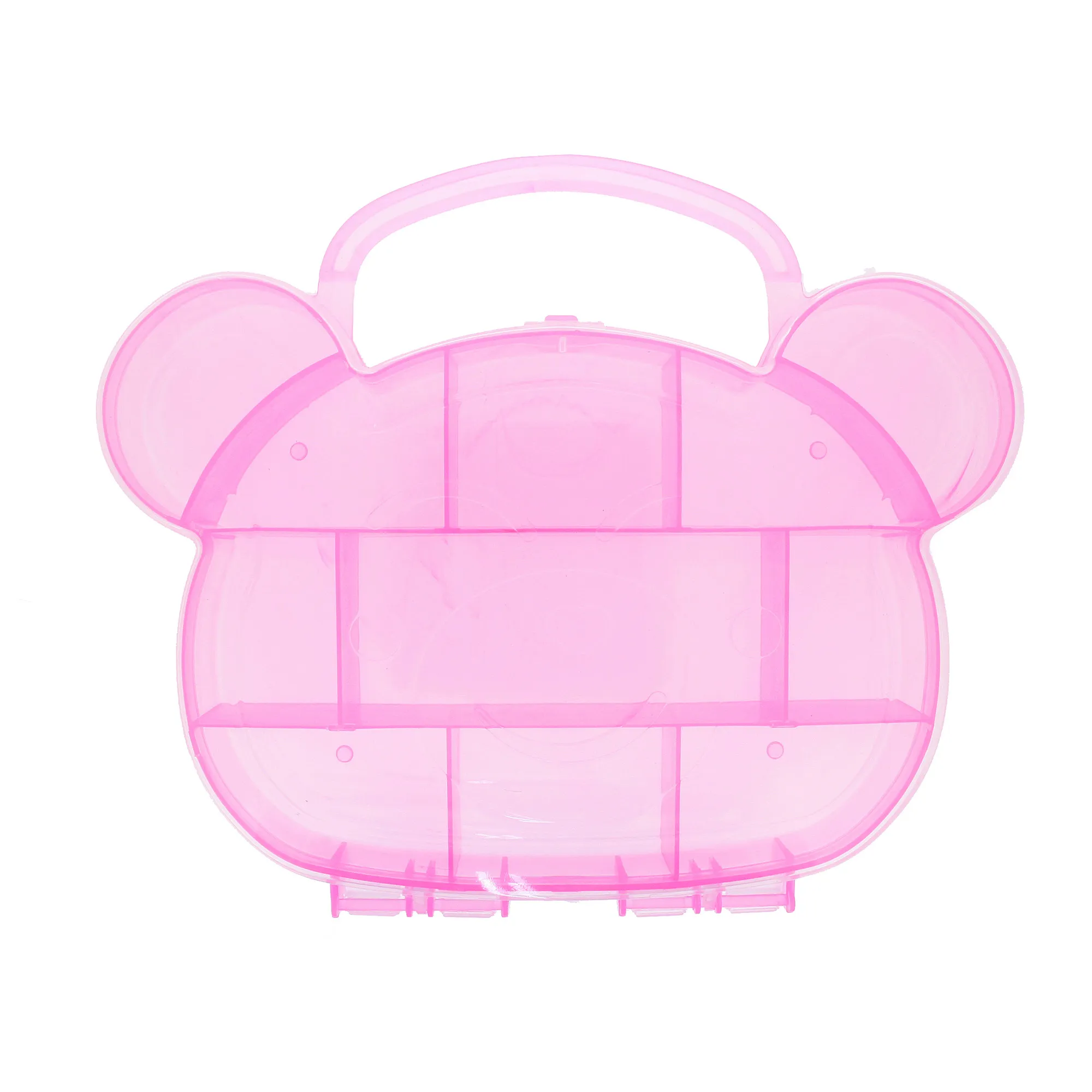 CAIXA PORTA ACESSORIOS URSO ROSA