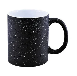 CANECA PORCELANA MAGICA COM GLITTER LIVE