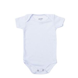 BODY BABY MANGA CURTA BRANCO POLIESTER G