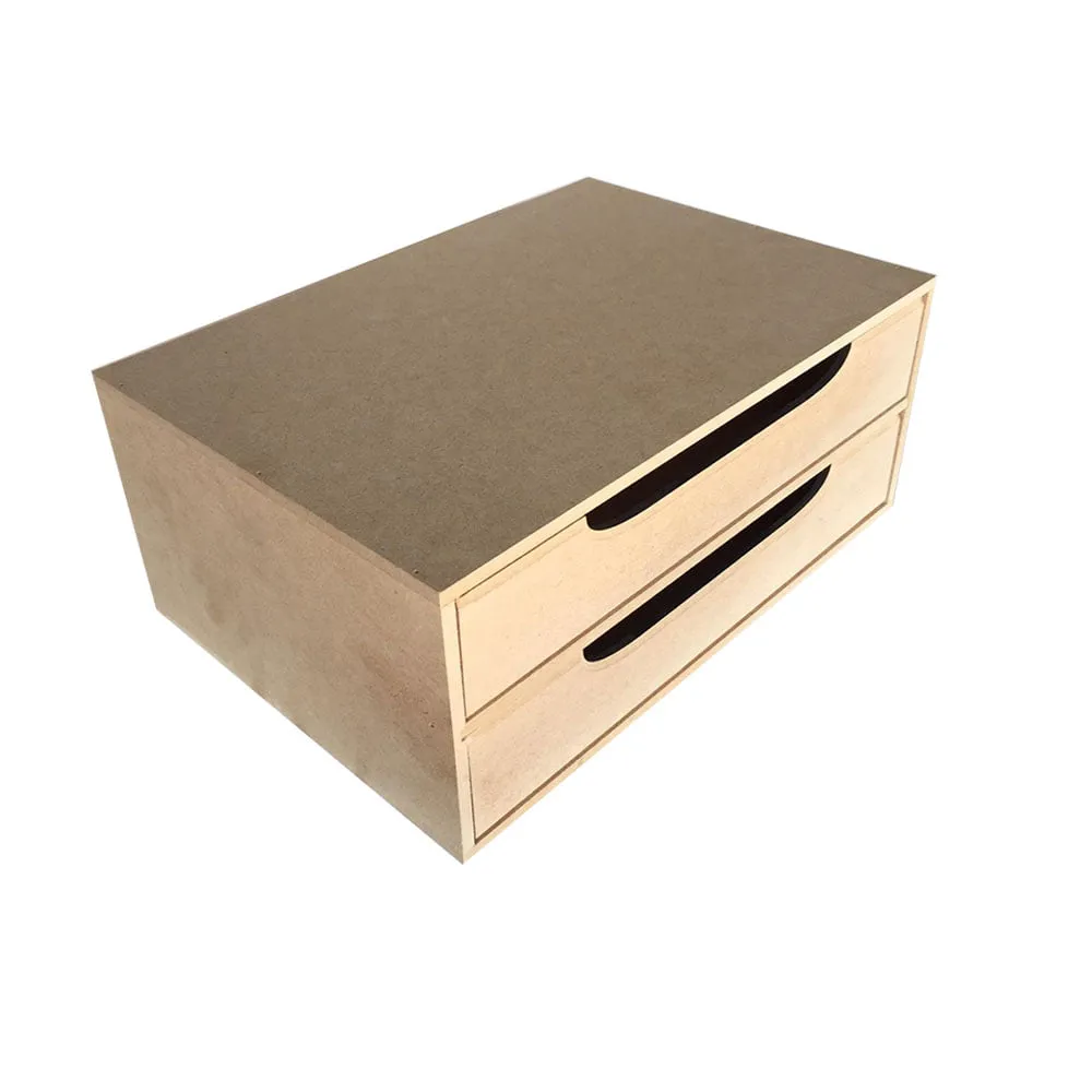 ORGANIZADOR 2 GAVETAS MDF
