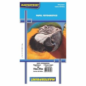 PAPEL FOTOGRAFICO MASTERPRINT A4 180G 50 FLS