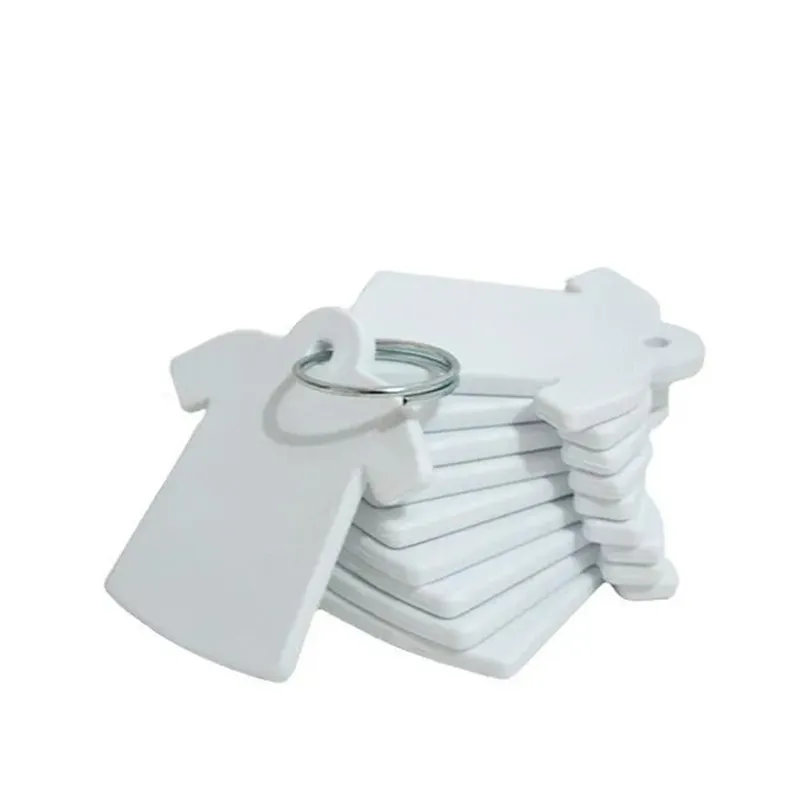CHAVEIRO POLIMERO CAMISETA BRANCO C/10