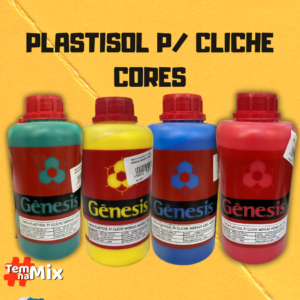 TINTA PLASTISOL P/ CLICHE IMERSAO - VÁRIAS CORES