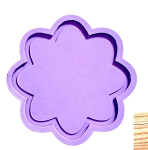 R572 MOLDE DE SILICONE PORTA COPOS RESINA DECORAR