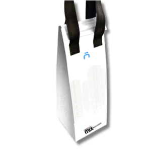 BAG PRESTIGE VINHO COM VELCRO 12X40X8,5- VERTICAL WHITE