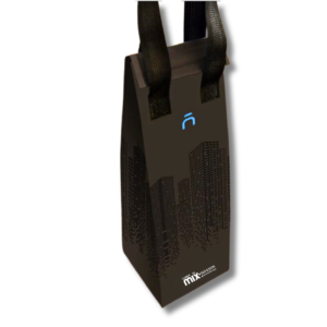 BAG PRESTIGE VINHO COM VELCRO 12X40X8,5- VERTICAL BLACK