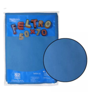 FELTRO TECIDO AZUL OCEANO