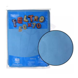 FELTRO TECIDO AZUL BABY