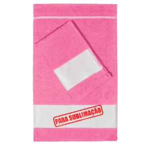 TOALHA DE LAVABO PARA SUBLIMAÇÃO – ROSA