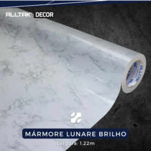 ADESIVO DECOR MARMORE LUNARE BRILHO 0.16X1,22X25