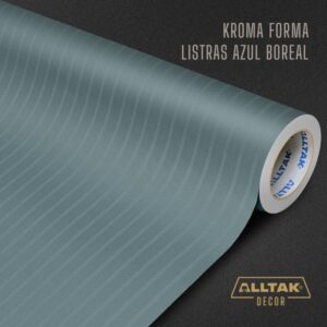 ADESIVO DECOR KROMA LISTRAS AZUL BOREAL 0,14X1,22X25